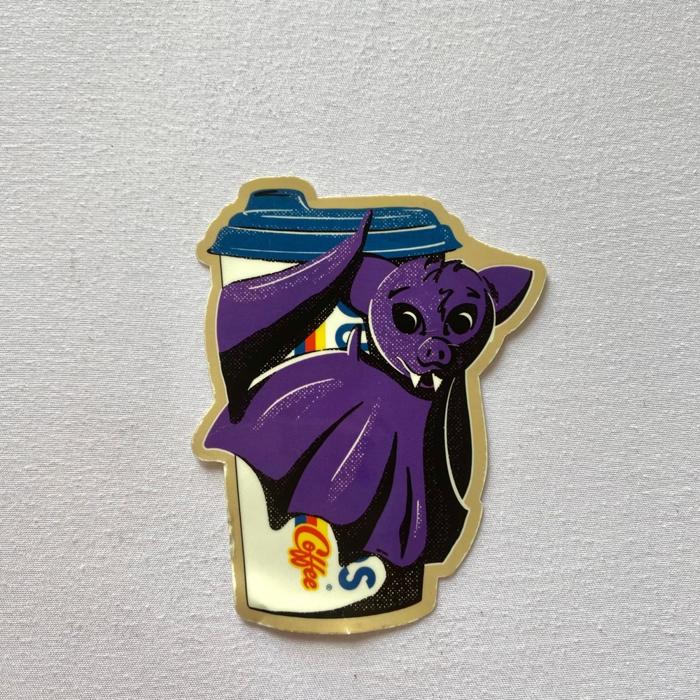 Dutch Bros Bat Glow in the Dark Sticker